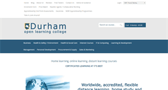 Desktop Screenshot of durhamopenlearningcollege.co.uk