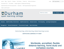 Tablet Screenshot of durhamopenlearningcollege.co.uk